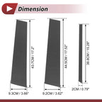 Set of 6 Door Pillar Window Trim for Ford Explorer (2011–2019) Carbon Fiber