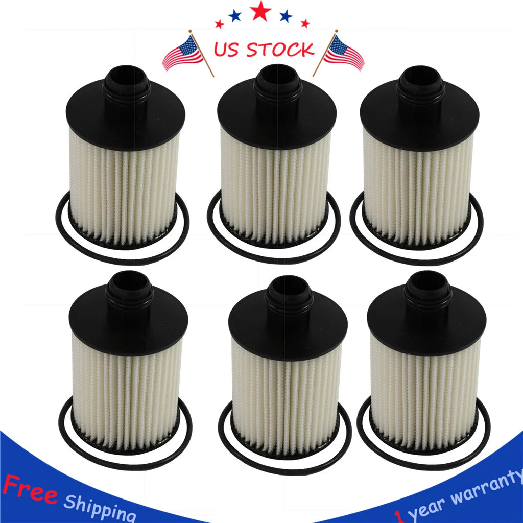 Set of 6 Oil Filters for Chevrolet Cruze 2.0L Diesel (2014–2015)
