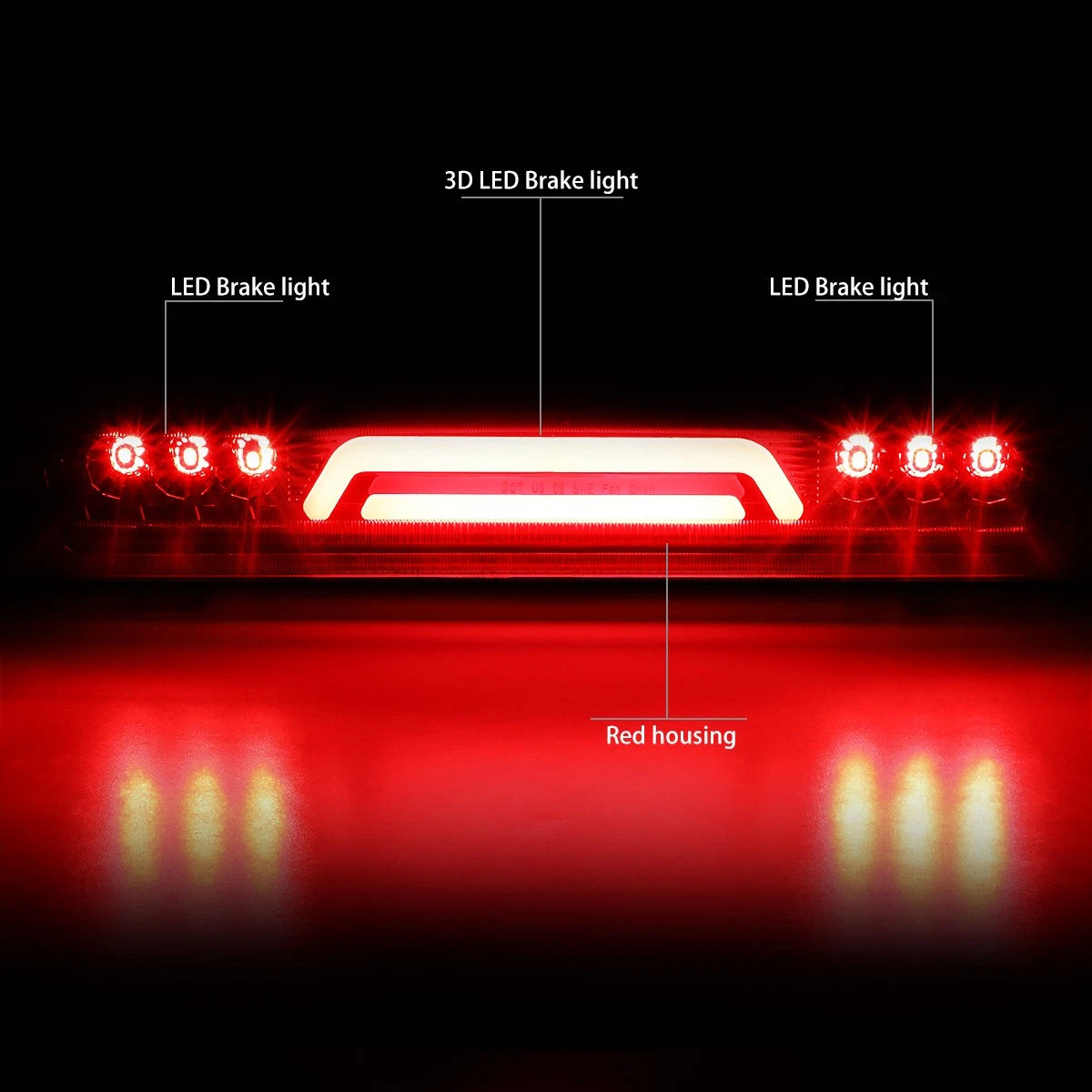 3D LED Bar Third Tail Brake Light for Tahoe Yukon XL Suburban (2000–2006)