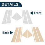 8 Pcs Door Pillar Window Trim for Toyota BZ4X (2022–2023) Chrome Silver Tone