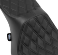 2-Up Seat for Harley Davidson Touring (2014–2023) - Double Diamond Black Stitching