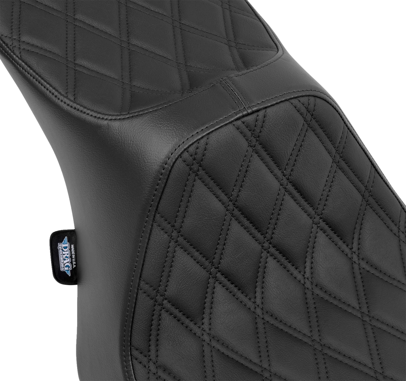 2-Up Seat for Harley Davidson Touring (2014–2023) - Double Diamond Black Stitching