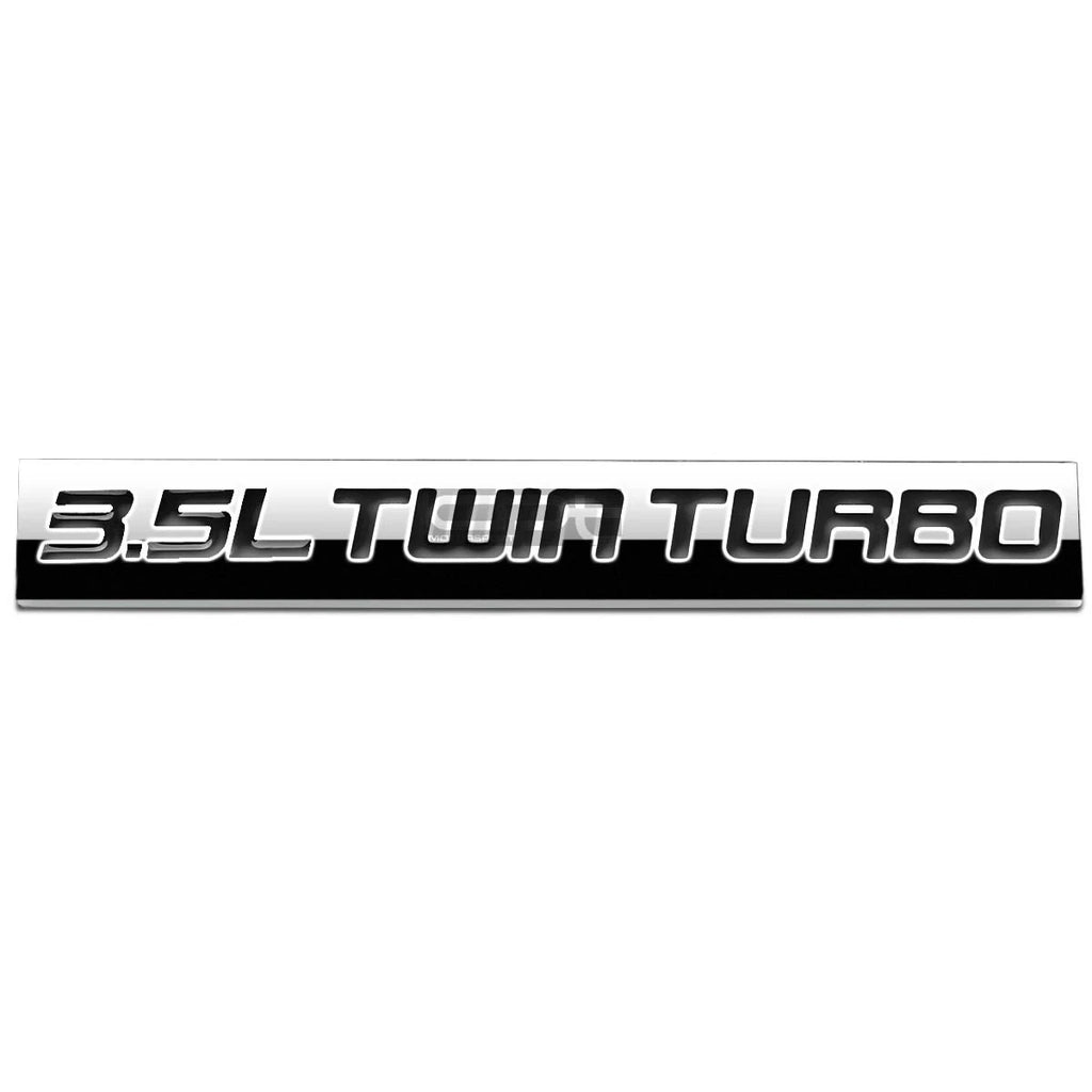3.5L Twin Turbo Bumper Sticker Metal Emblem Decal Trim Badge for