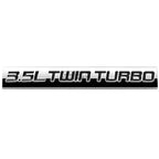 3.5L Twin Turbo Bumper Sticker Metal Emblem Decal Trim Badge for