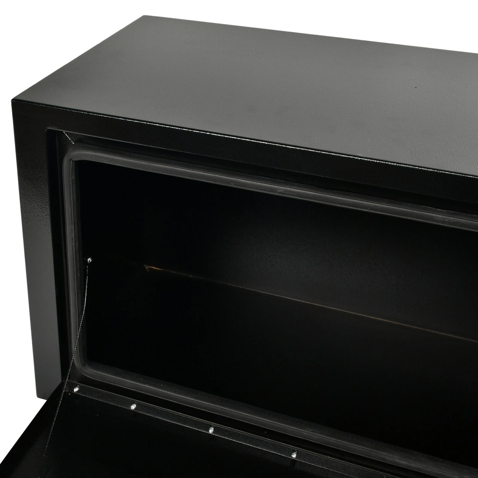 Underbody Trailer Tool Box for Pickup Truck (48''×14''×16'', Black Steel)