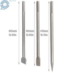 3 Pack SDS Max Bits Set for Long-Point Chisel, Scaling Chisel, Flat Chisel 16"