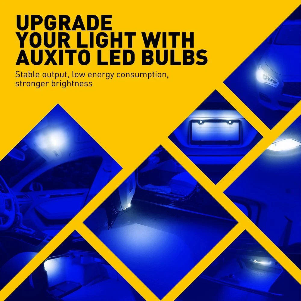 Set of 10 Auxito 8000K LED Parking Light Bulbs for Various Models (YYYY–YYYY)
