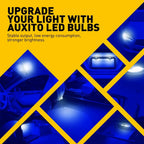 Set of 10 Auxito 8000K LED Parking Light Bulbs for Various Models (YYYY–YYYY)