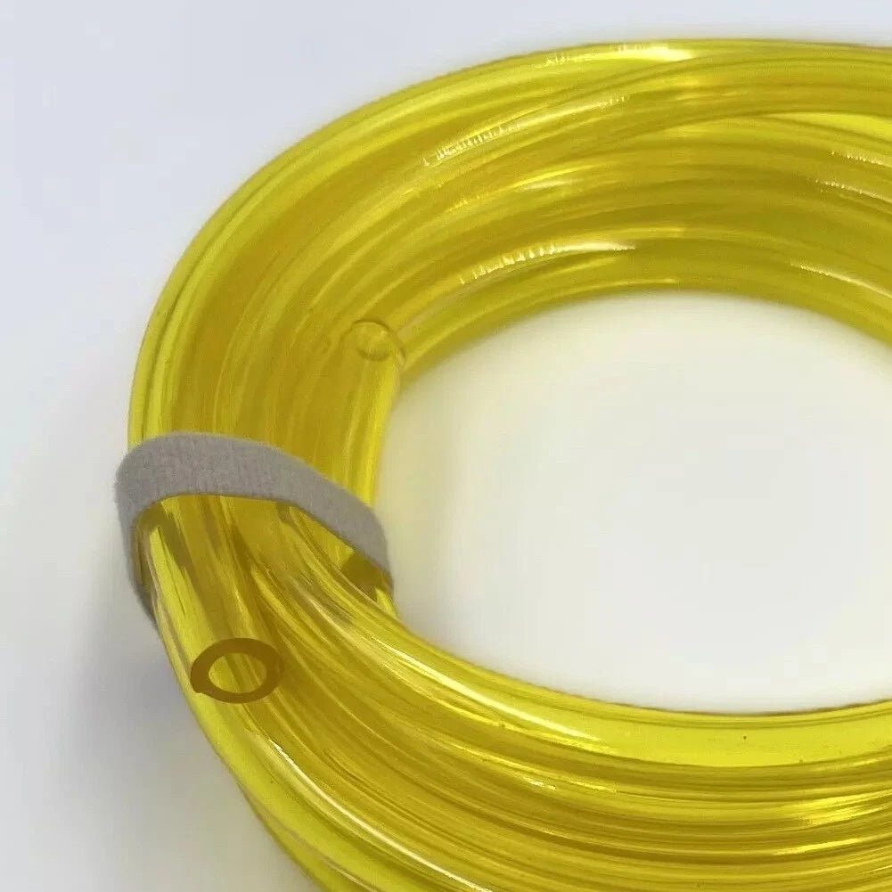 Fuel Line Hose 10ft 3/16" x 5/16" with Clips for Chainsaws Lawn Mower Generator