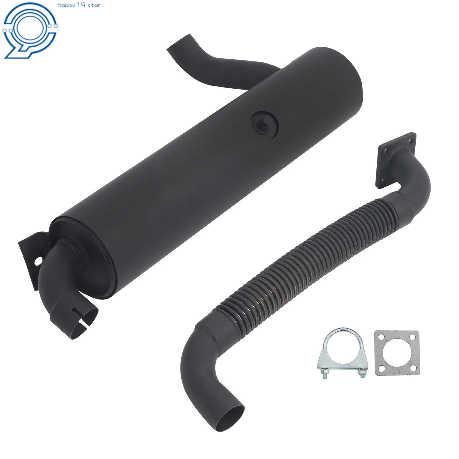 Muffler & Exhaust Pipe Kit 6676728 6677371 for Bobcat S175 S205 S185 S150 T190 (2000–2023)
