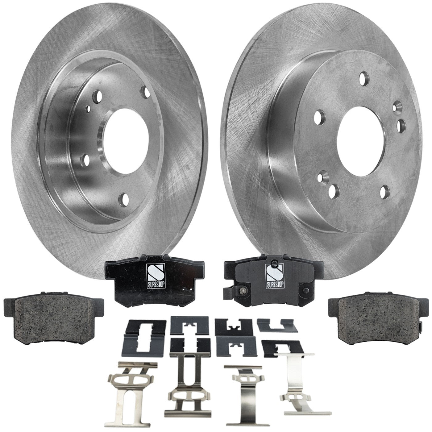 Rear Brake Rotor and Pad Kit for Honda Civic, Acura ILX (2006–2015)