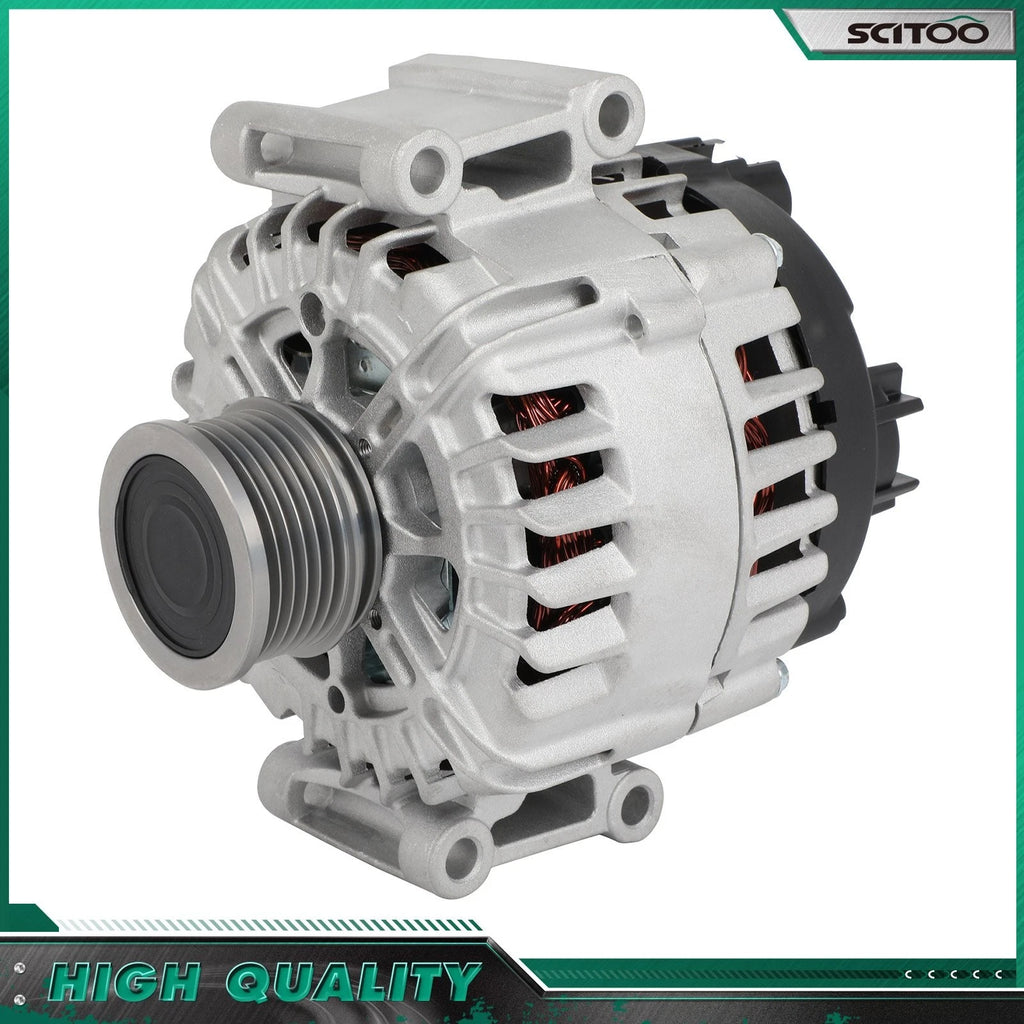 Alternator for Audi TT Quattro L4 2.0L 2011–2014 115547 6-Groove Clutch Pulley