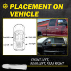 2 Exterior Door Handles for Chevrolet Silverado 1500 (2014-2022) Chrome