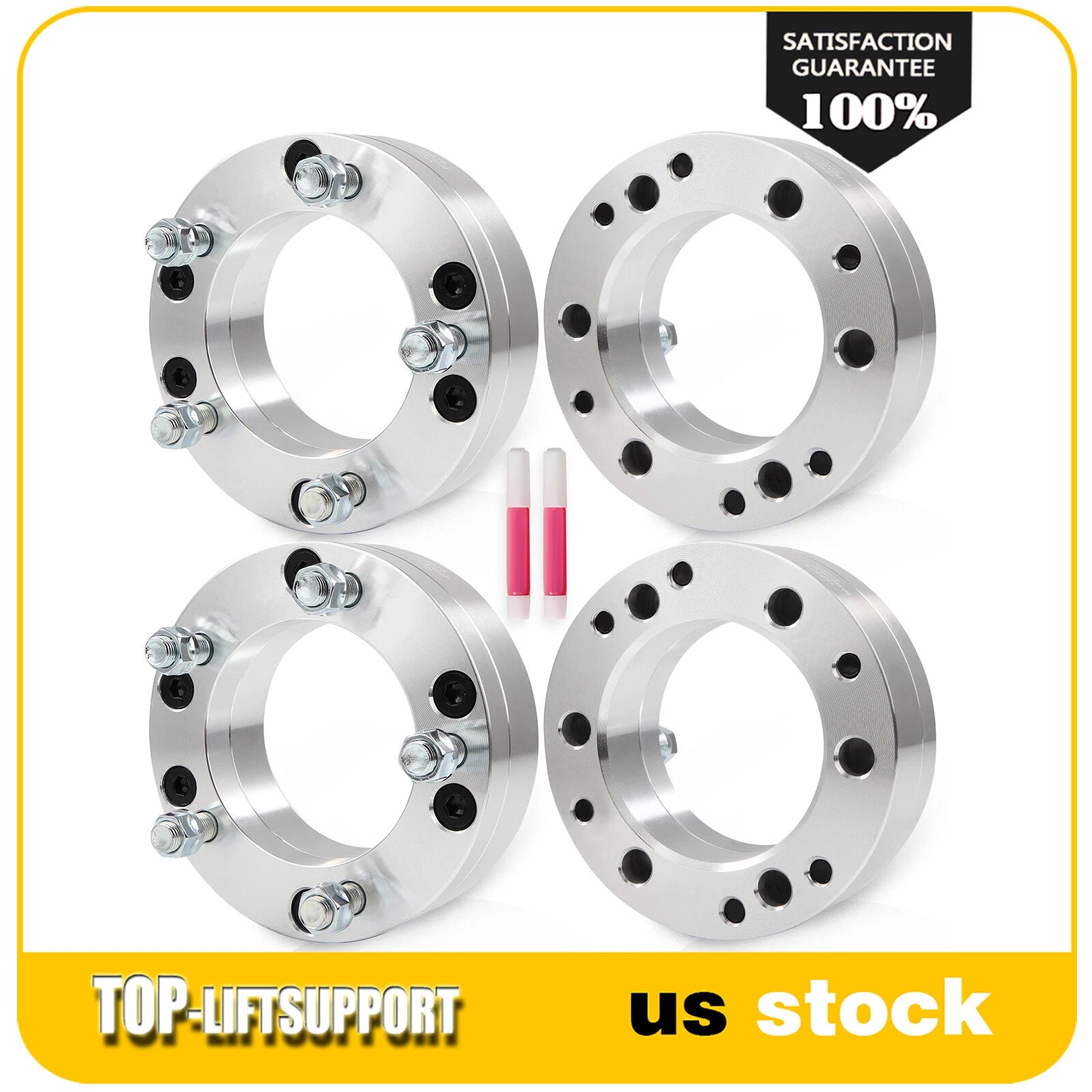 Set of 4 Wheel Adapters for Chevy Ram 6 Lug to 5 Lug
