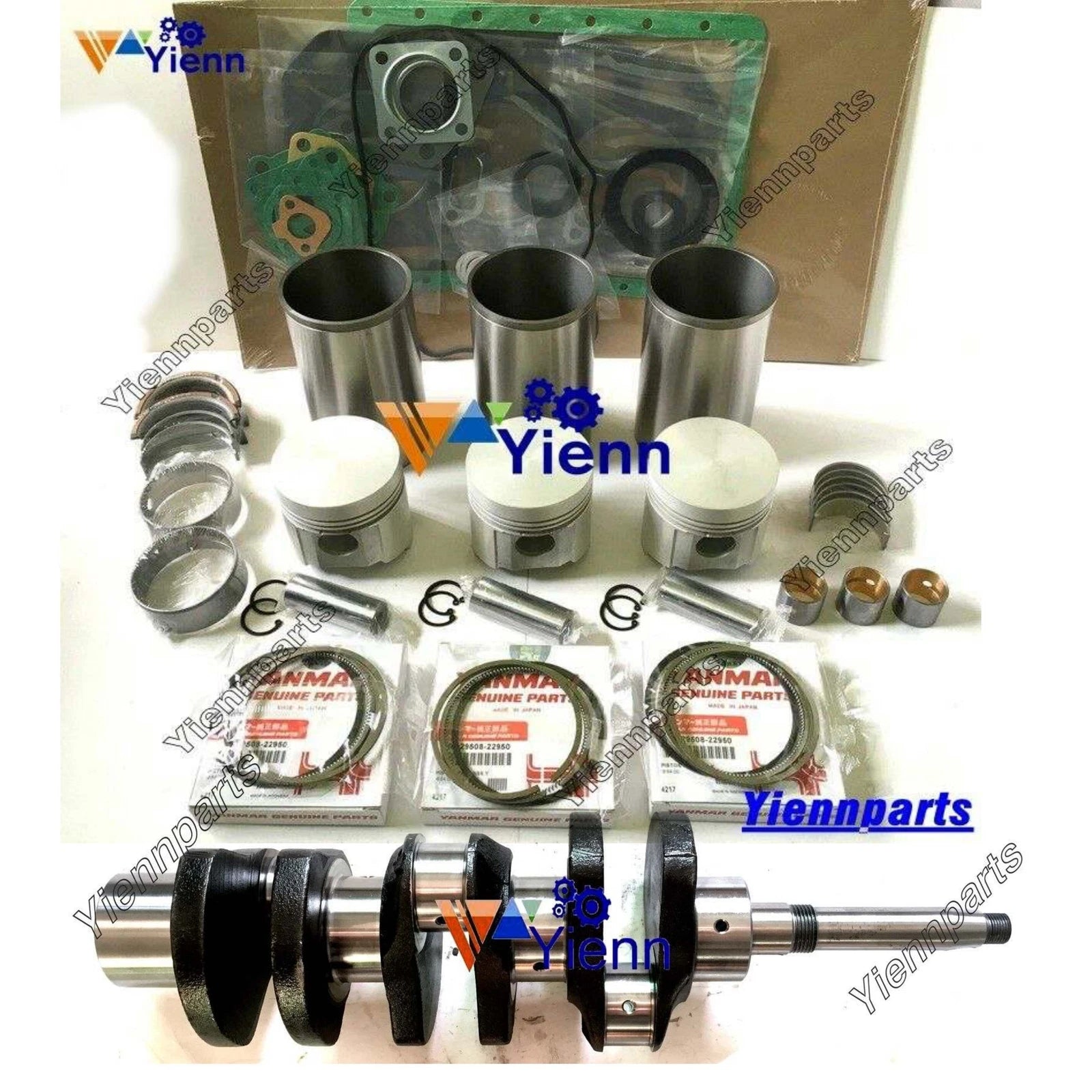 Crankshaft Overhaul Rebuild Kit for Yanmar Engine (3D84-1, 3T84HL, 3T84HLE)