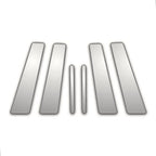 Chrome Pillar Post Covers 6Pc for Jaguar S-Type (2003–2007)