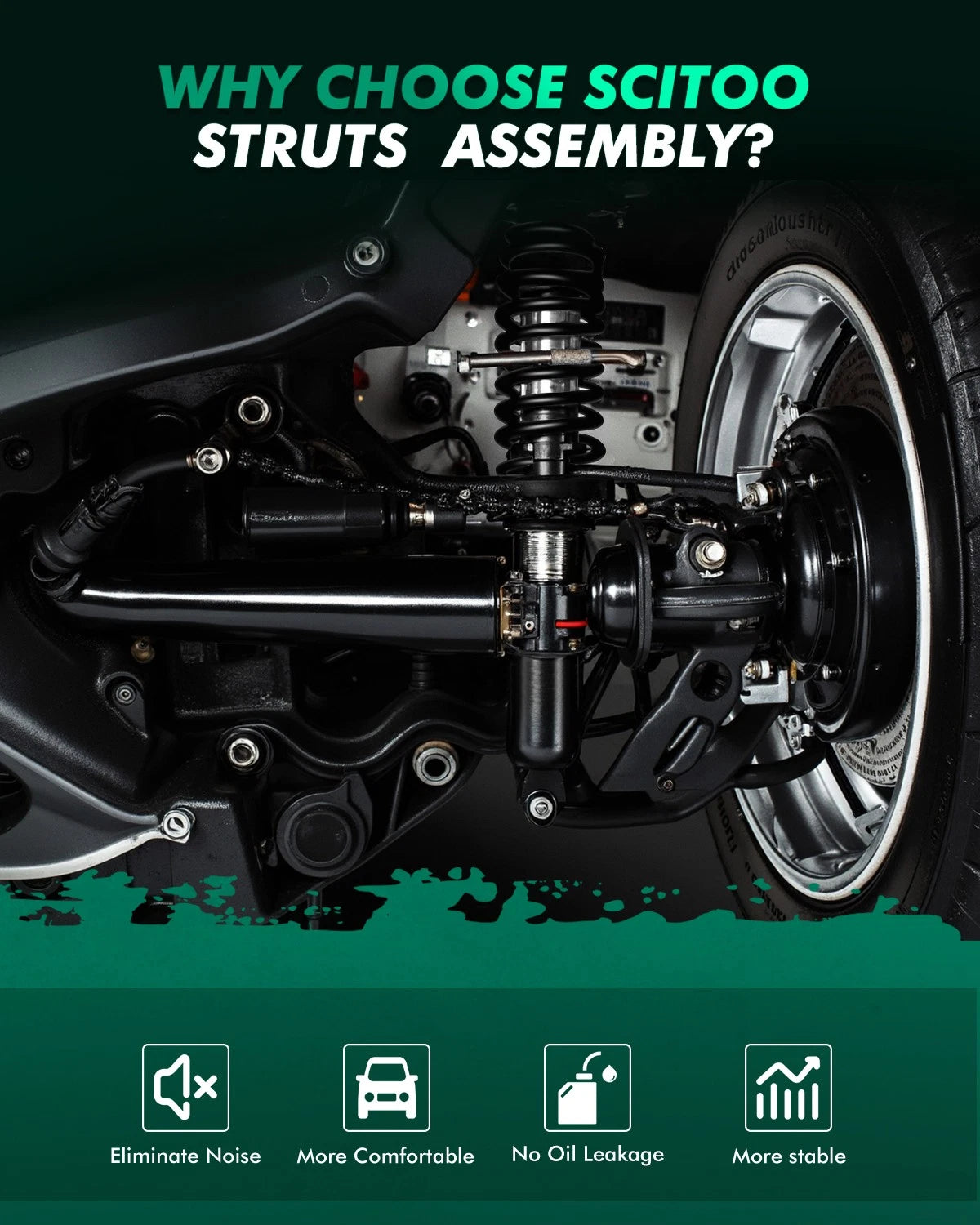 Front Pair Shocks, Struts & Coil Springs for Honda Civic (2012)