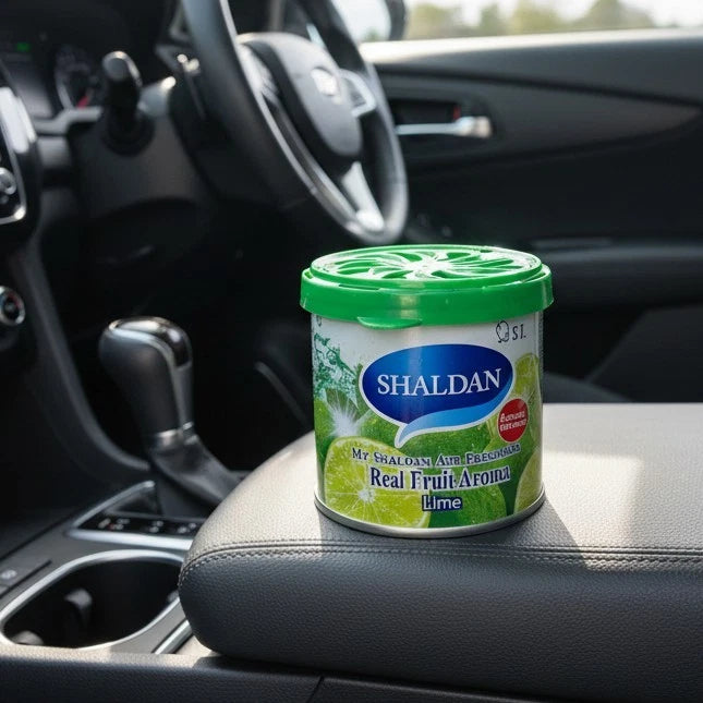 My Shaldan Lime Scent Air Freshener Gel Steel Can 2.8oz for Home Car Office
