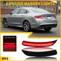 AUXITO Smoke LED Rear Side Marker Light for Chrysler 200 (2015–2017)