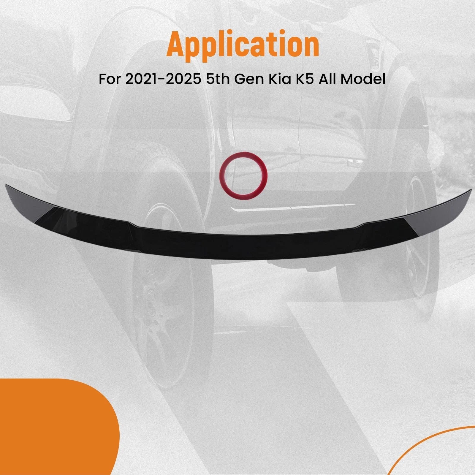Rear Window Roof Spoiler for Kia K5 (2021–2025) Painted