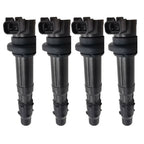 Set of 4 Ignition Coils F6T553 for Kawasaki Ninja ZX-6R (2000–2002)