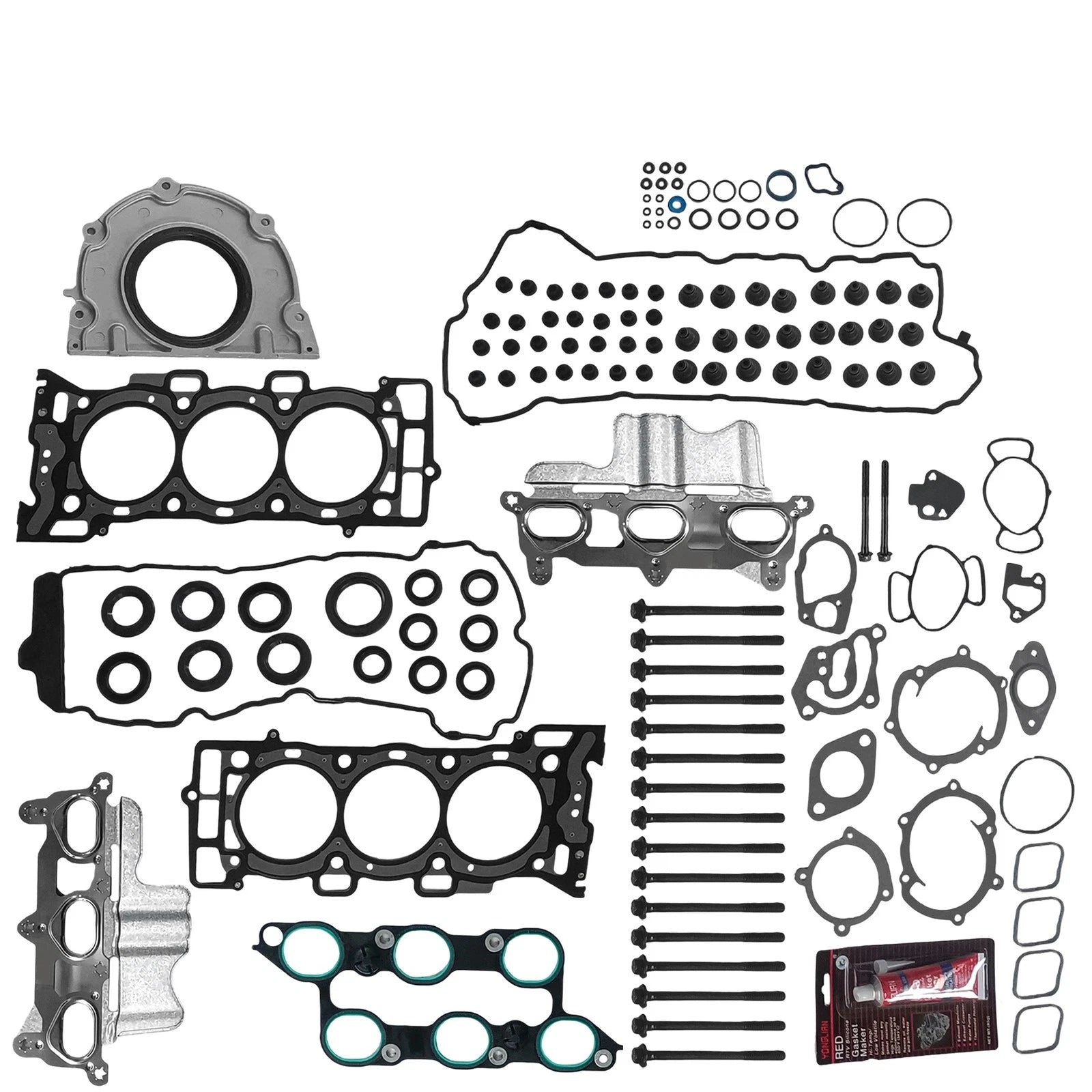 Full Gasket Set with Head Bolts for Buick Enclave GMC Chevrolet Saturn (2009–2016)
