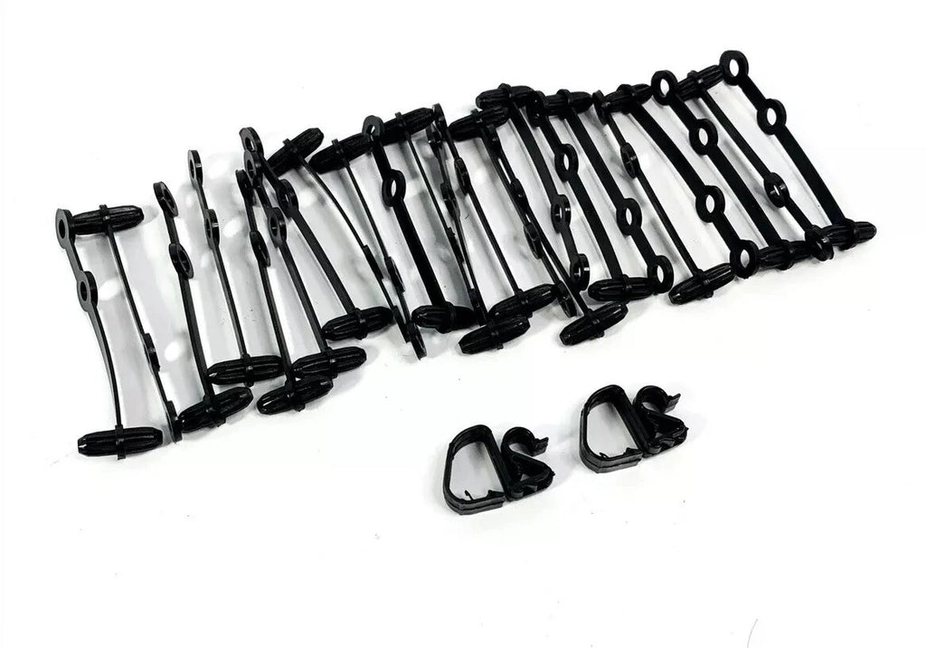 Engine Compartment Wire Loom and Hose Clip Kit for 1965–1966 Ford Mustang