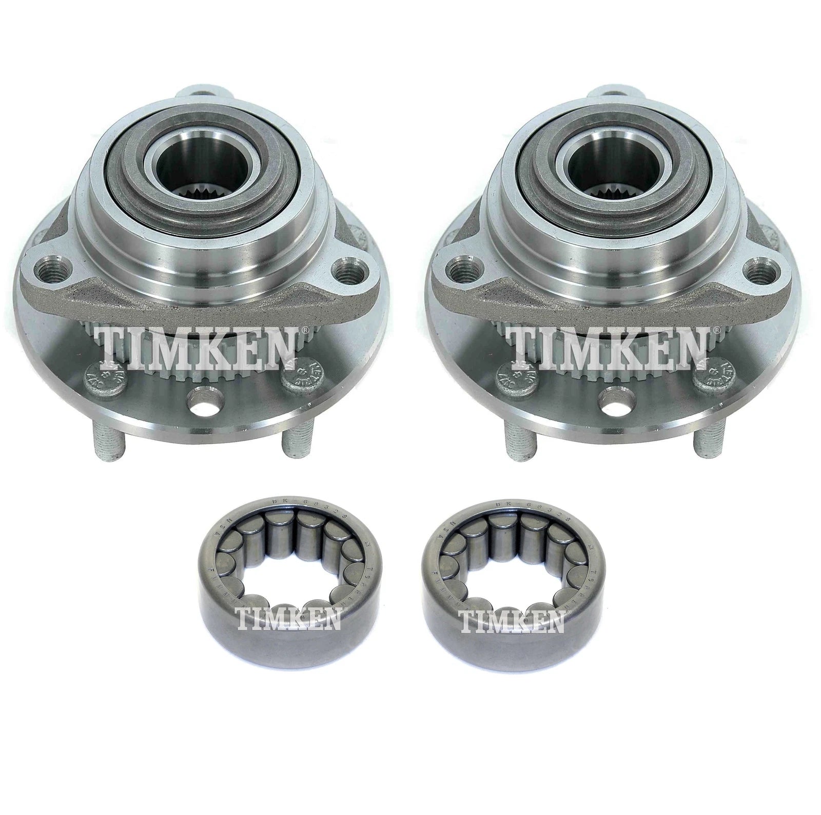 Front and Rear Wheel Bearings & Hubs Kit for S10 Sonoma (1994–2004)