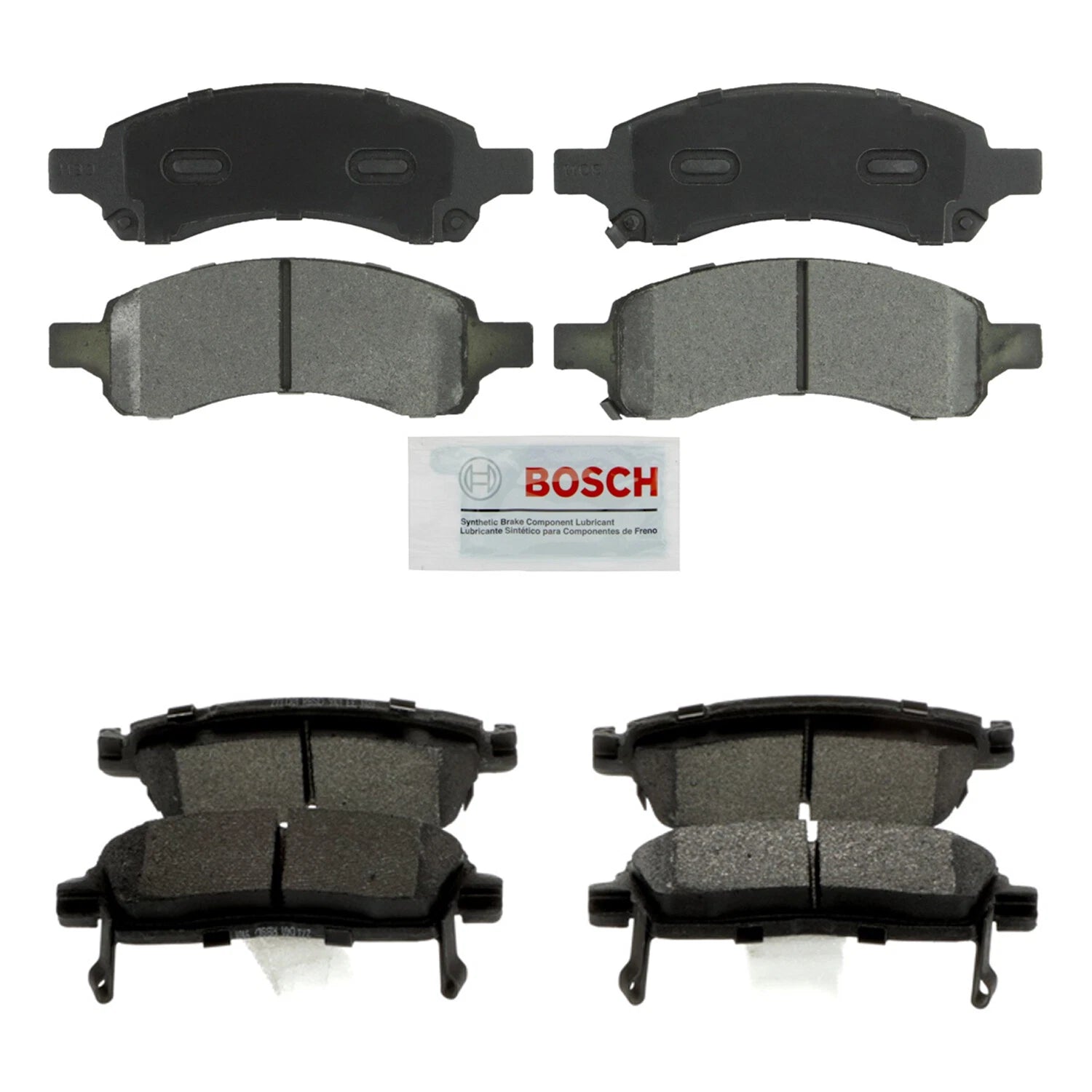Set of 4 Bosch Severe Duty Semi-Met Disc Brake Pads for GMC Envoy (2002–2009)