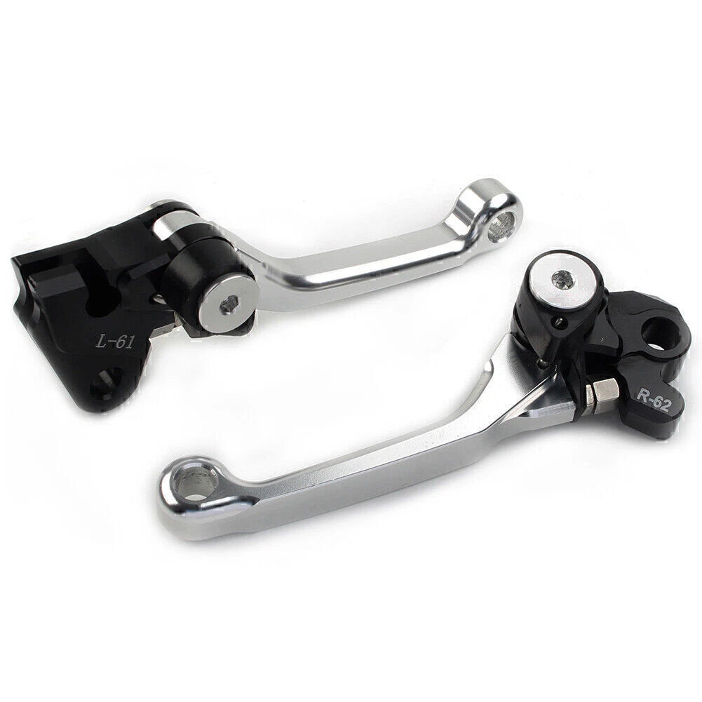 Silver Pivot Dirt Clutch Brake Levers for Kawasaki KX250 KX250F (2005–2012)