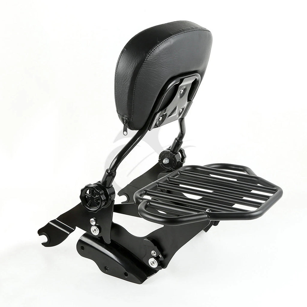 Backrest Pad Sissy Bar Rack for Harley Touring (2009–2013)
