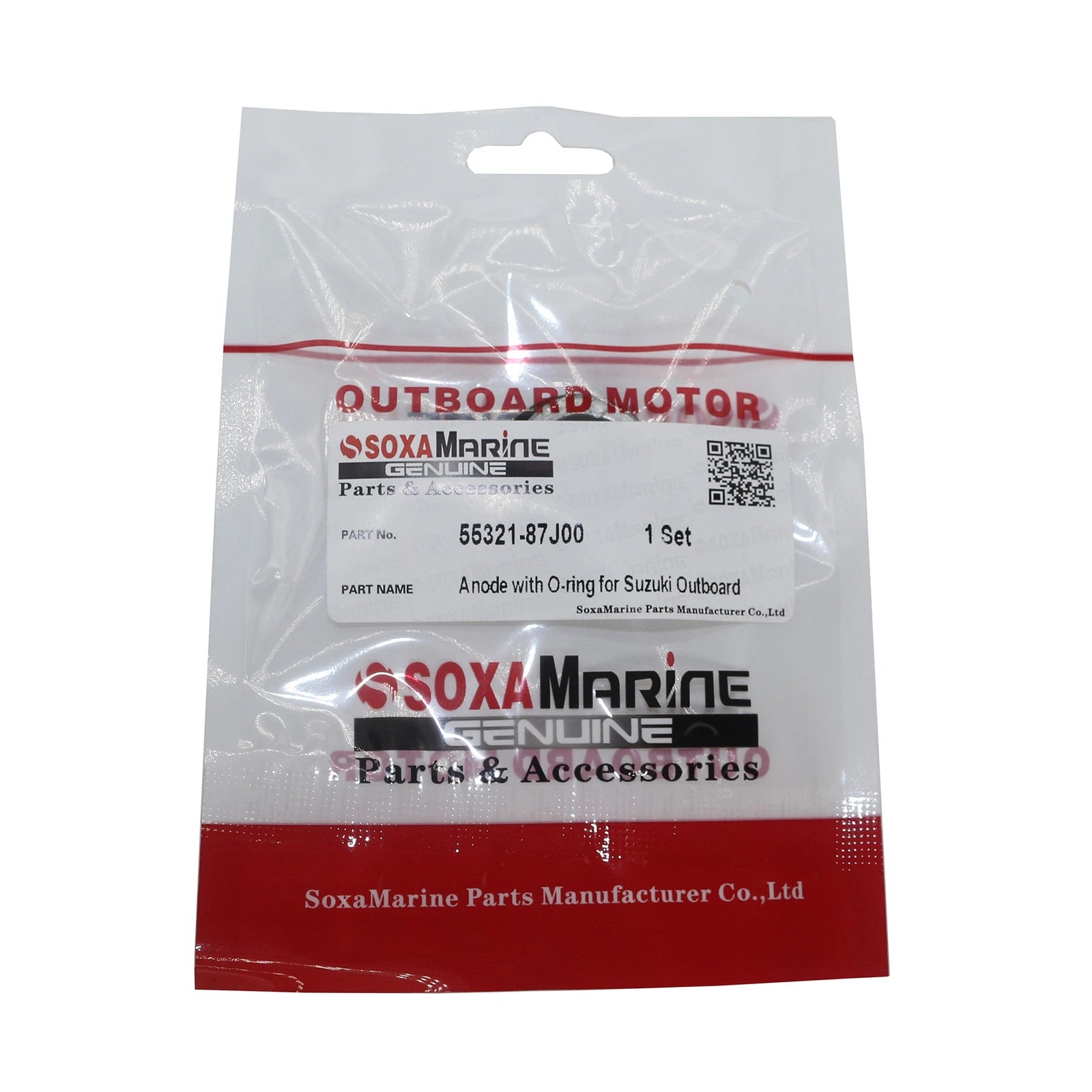 Anode for Suzuki Outboard Motor 55321-87J01 55321-87J00 (with O-Ring 09280-22019)