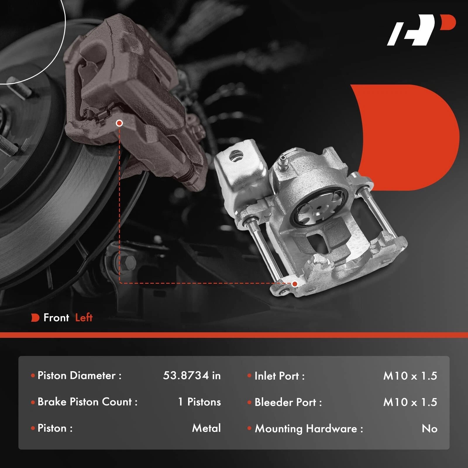 Rear Left Disc Brake Caliper for Cadillac Eldorado Buick Riviera (1976–1992)