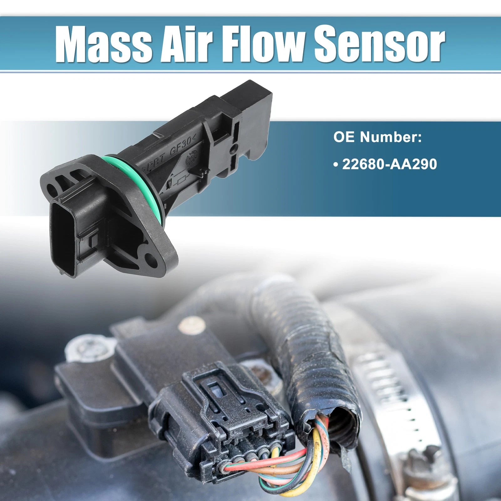Mass Air Flow Sensor for Nissan Pathfinder (2002–2003) No. 22680-AA290