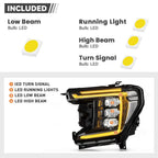 Full LED Driver Side Headlight LH for GMC Yukon XL Denali AT4 (2021–2023)