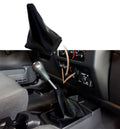 Manual Shift Boot for Jeep Wrangler (2003–2006) Carbon Fiber Blue Stitch
