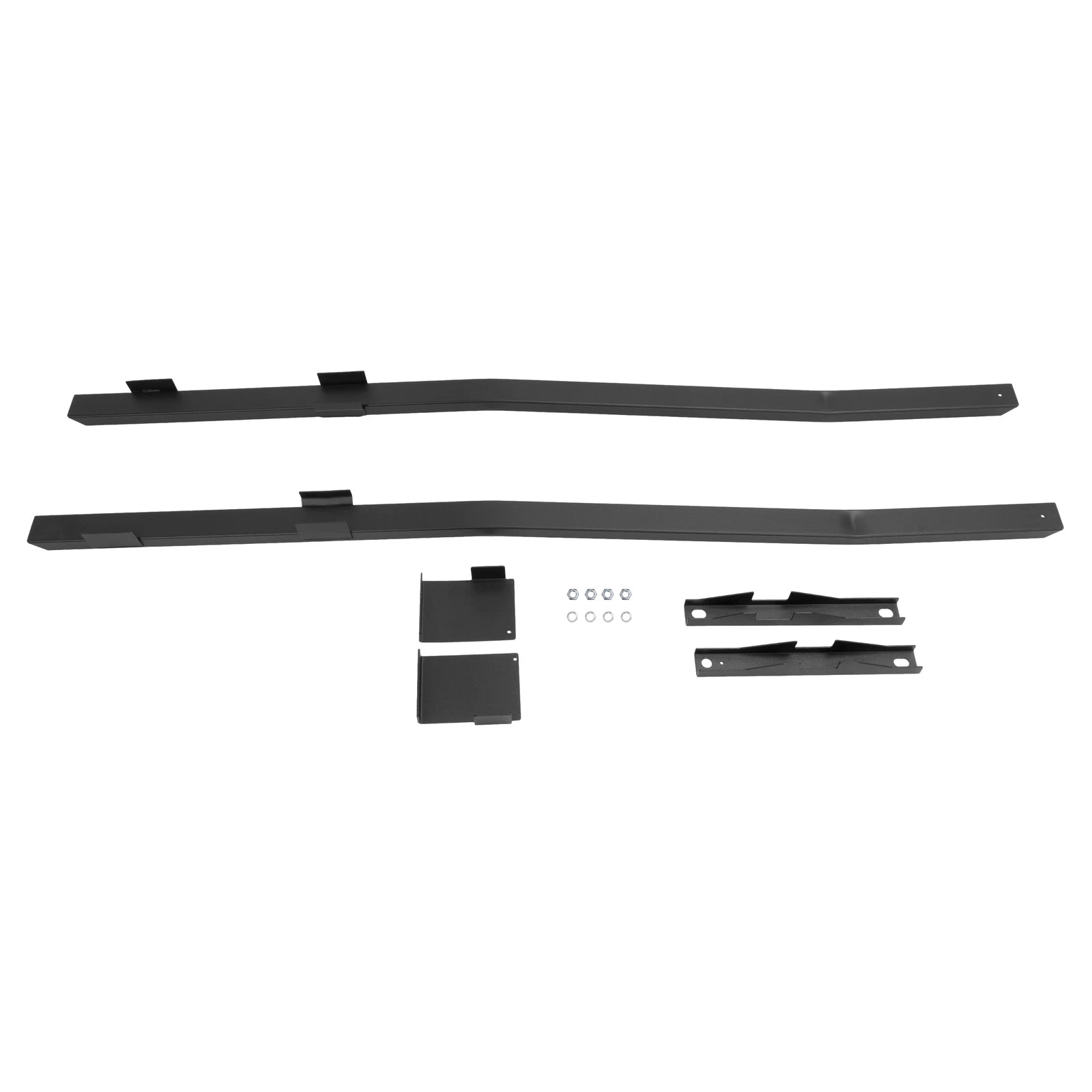 Full Length Black Subframe Connectors for Ford Mustang (1979–2004)
