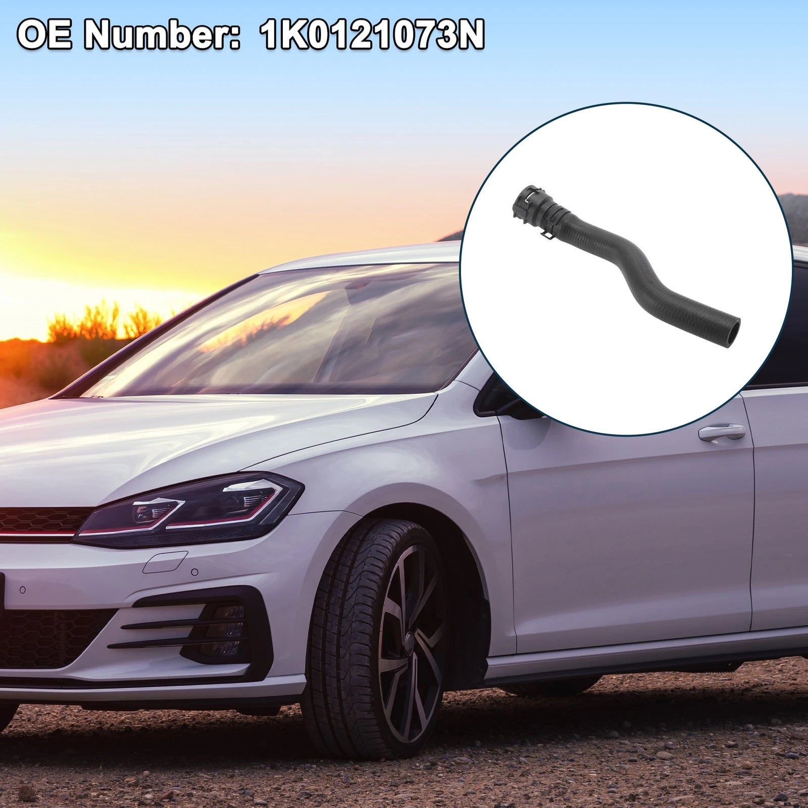 Radiator Hose Coolant Tubes for Volkswagen Golf VI (2013) Rubber Plastic