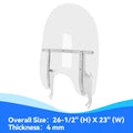 26" Acrylic Windscreen for Harley Softail Deluxe Fat Boy (2000–2017)