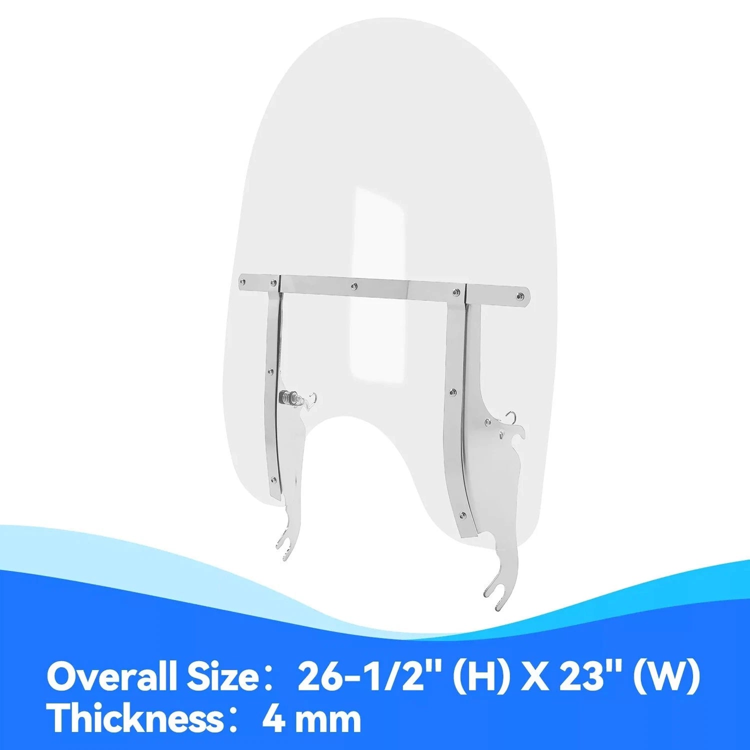 26" Acrylic Windscreen for Harley Softail Deluxe Fat Boy (2000–2017)