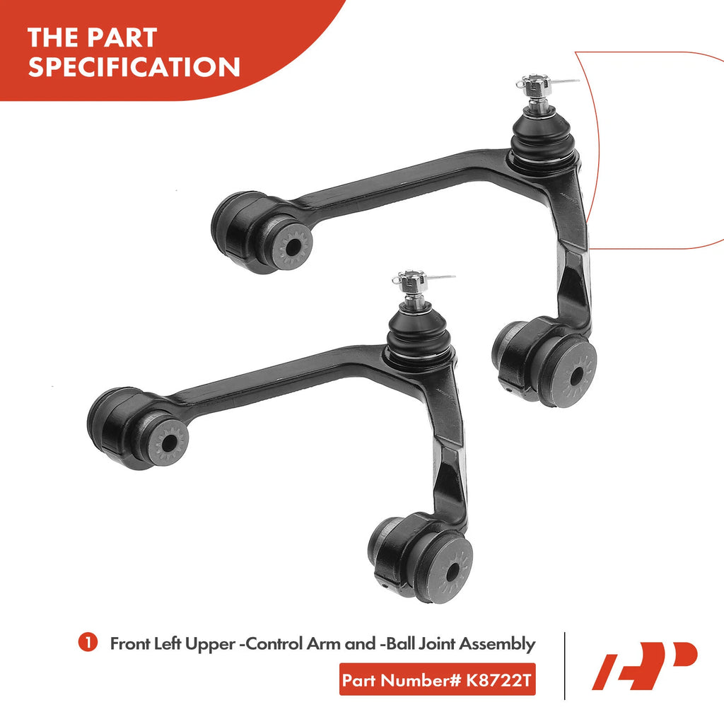 6x Front Control Arm with Ball Joint for Ford F-150 F-250 (1997–2003)