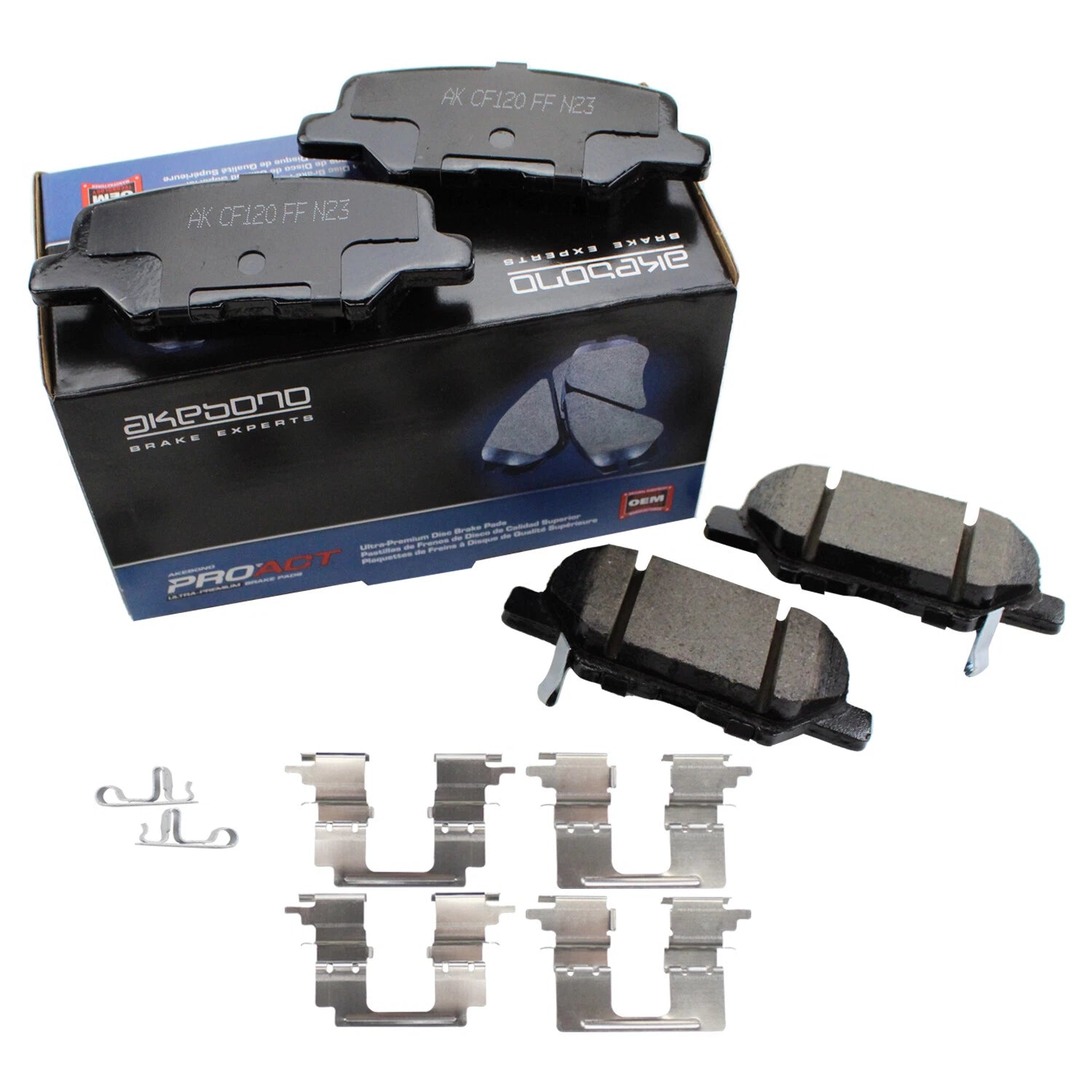 Akebono ProACT Ultra Premium Ceramic Rear Brake Pads for Mitsubishi Outlander Sport (2011–2021)