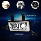 Clear Lens Front Bumper Fog Lights for Chevy Suburban/Tahoe (2015–2020)