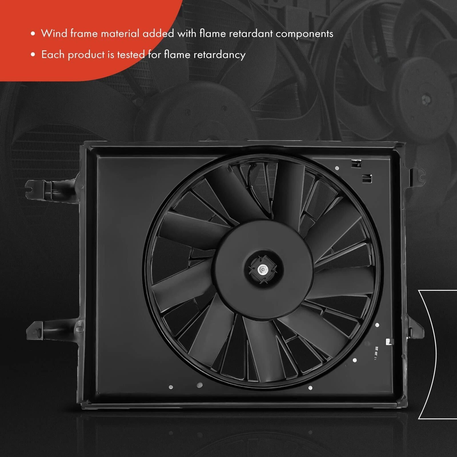 Cooling Fan Assembly with Shroud for Nissan Quest Mercury Villager (1996–1998)