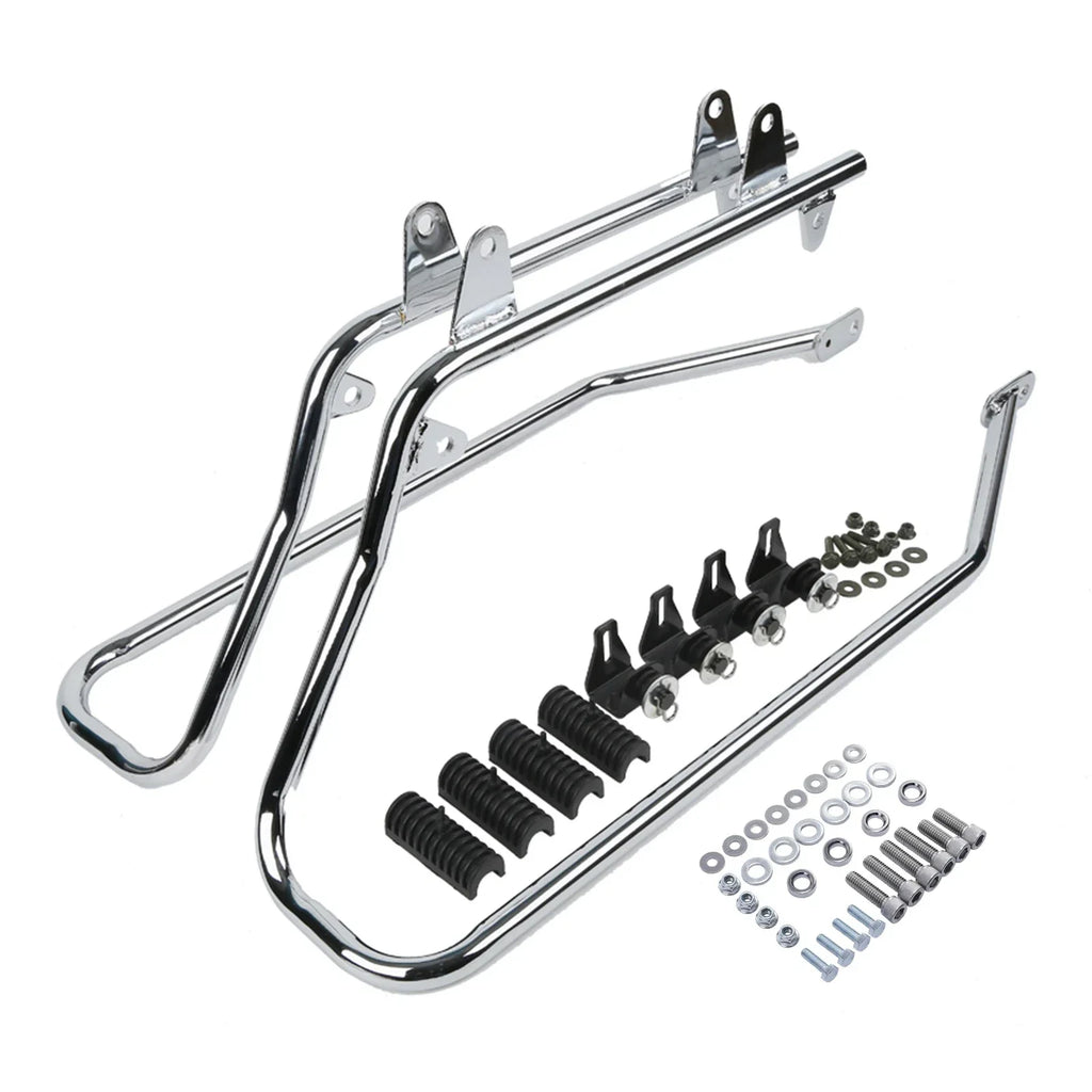 Saddlebag Conversion Brackets with Hardware for Harley Softail