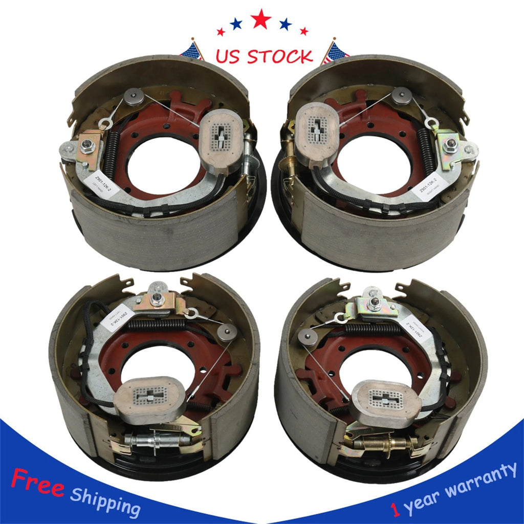 Set of 4 Electric Backing Plates for Dexter Trailer (12-1/4x5")