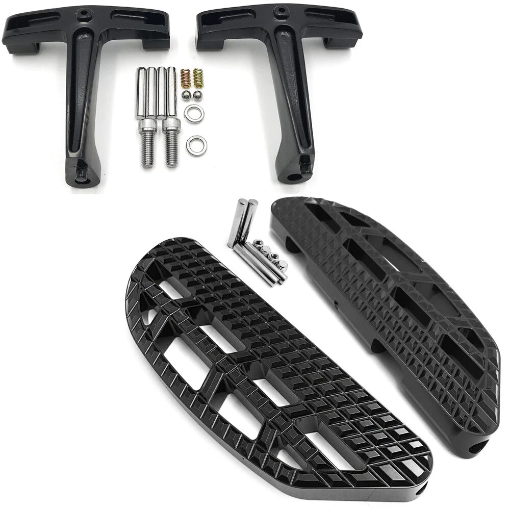 Dominator Leaf Streamliner Passenger Footboard for Harley Touring (1993–2008)