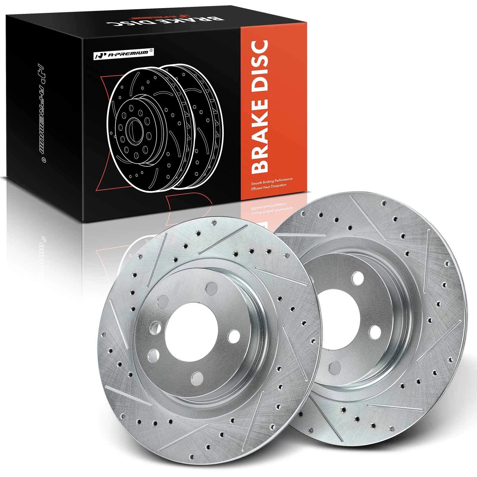 Rear Drilled Brake Rotors for BMW X3 X4 (2011–2018)