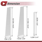 Set of 6 Door Pillar Window Trim for Lexus CT200h (2011–2019) Silver Tone