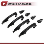 Set of 4 Door Handles for Hyundai Accent (2012–2017) No. 826511R050 Black
